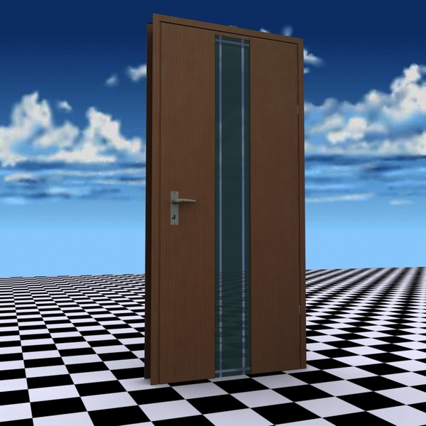 3d door set model - Modern Door Set 1 by line404